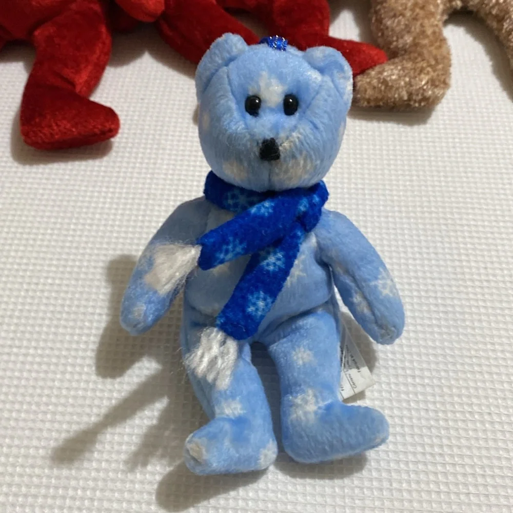 5 lot of Beanie Babies July, Millenium, 2002 Signature Bear, 1999 Holiday Bear - Picture 6 of 6